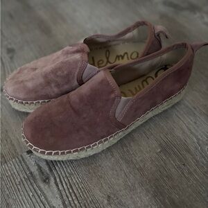 Sam Edelman, Suede Espadrilles shoes, size 6.5, platform